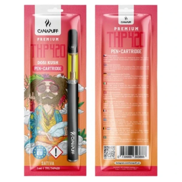 CanaPuff Dosi Kush 79% THP420 - Pen+Cartridge, 1 ml
