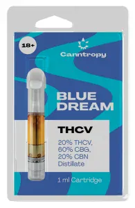 Canntropy THCV Cartridge Blue Dream - 20 % THCV, 60 % CBG, 20 % CBN, 1 ml