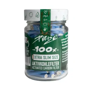 Purize XTRA Slim 5.9mm filtry Blue, sklenice 100 ks