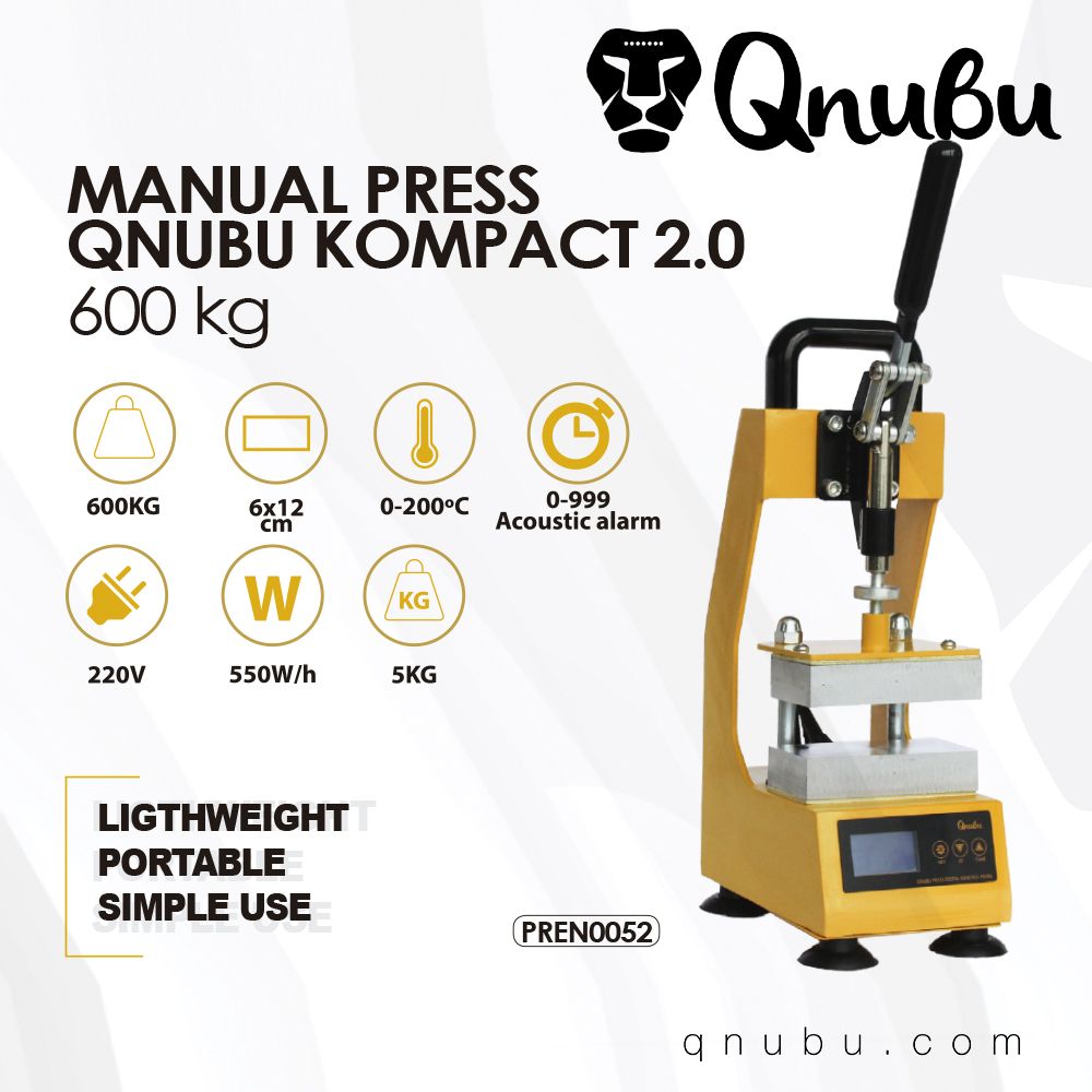 Qnubu Rosin Press manuální lis 600kg