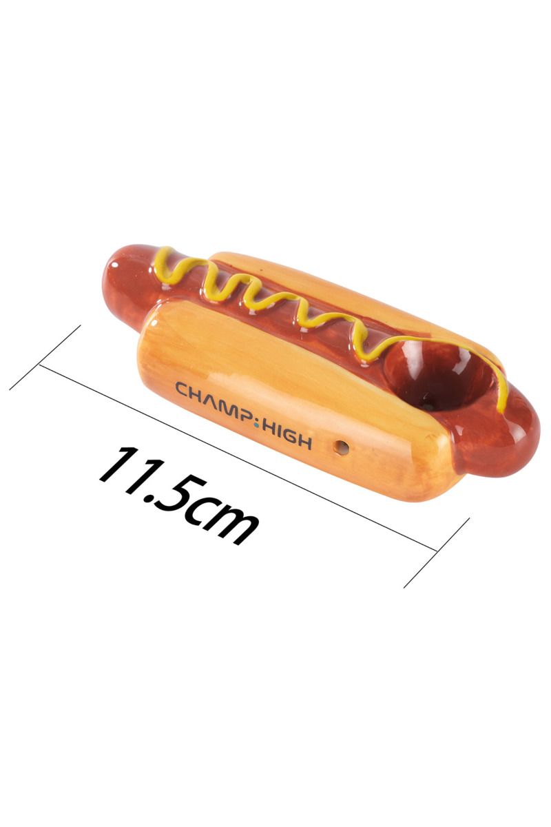 Champ High Hot dog Pipe - keramická dýmka, hotdog 11,5x4,4x3,2cm