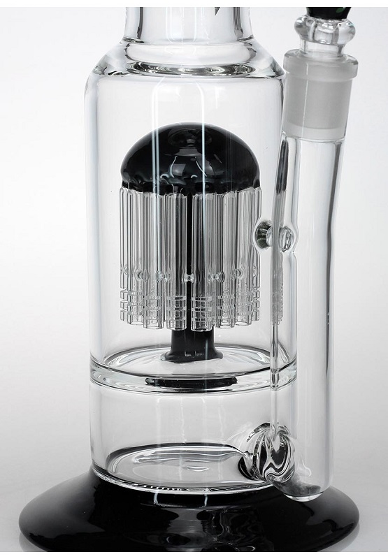 Black Leaf Glass 24-Arm Tree Perc