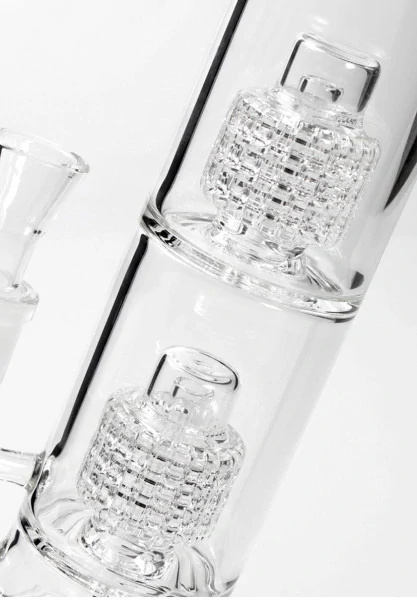 BLAZE Glass Bong with 2x Drum Percolator