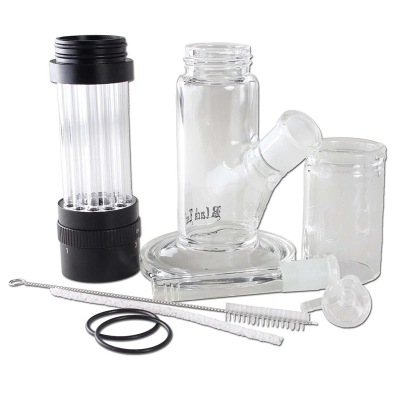 Black Leaf Skleněný Bong KIT černá