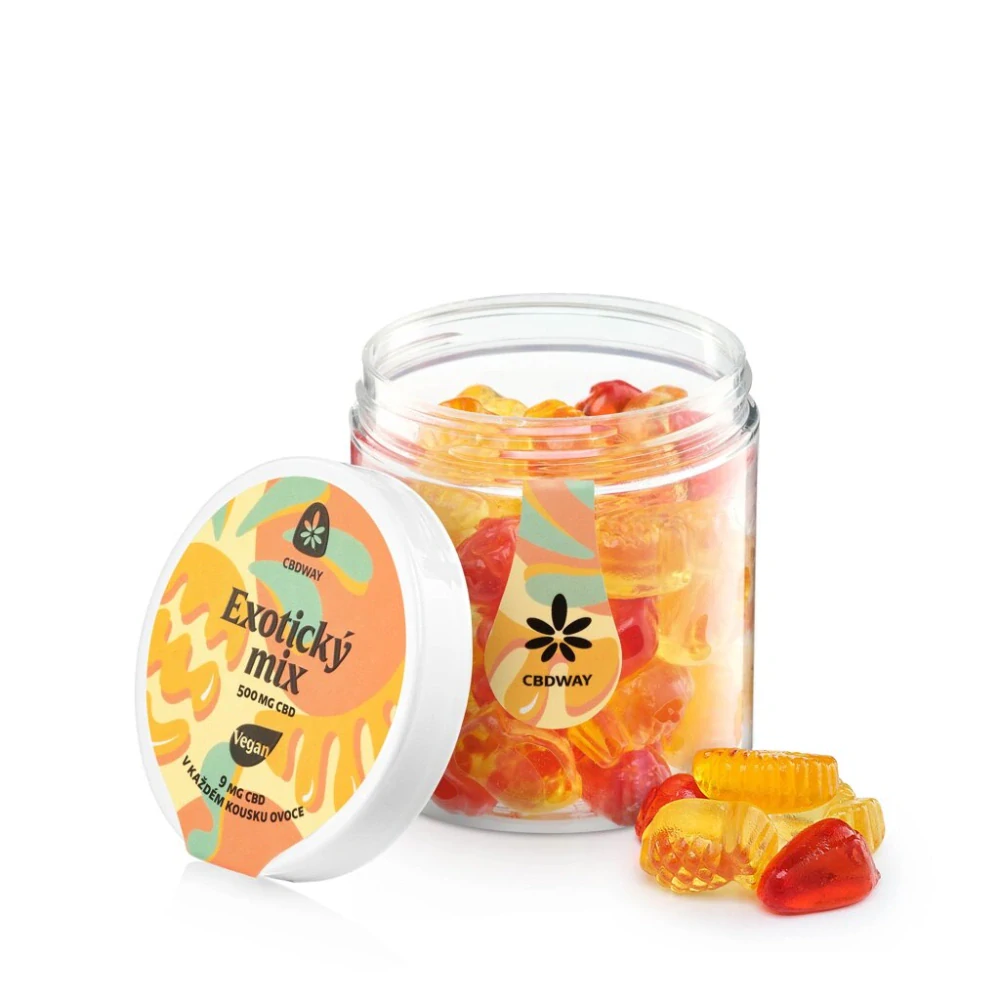 CBDWAY CBD Vegan Exotický mix 500 mg
