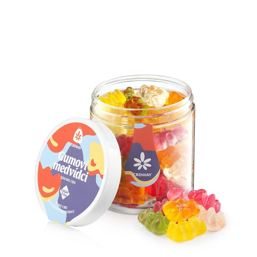 CBDWAY CBD Medvídci bez cukru 500 mg