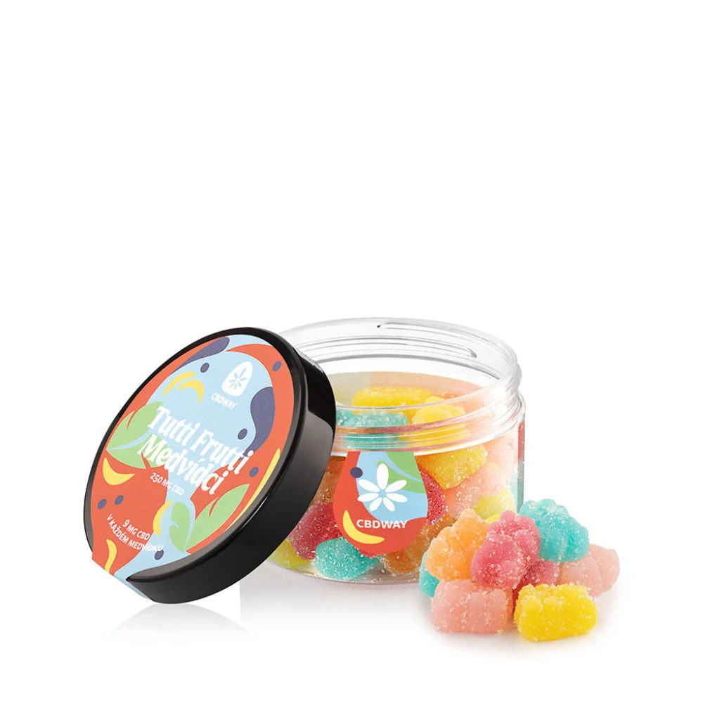 CBDWAY CBD Medvídci Tutti Frutti 250 mg