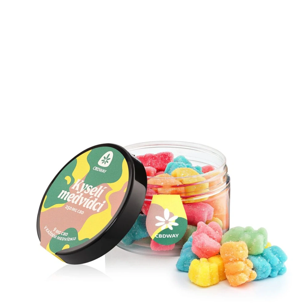 CBDWAY CBD Kyselí medvídci 250 mg