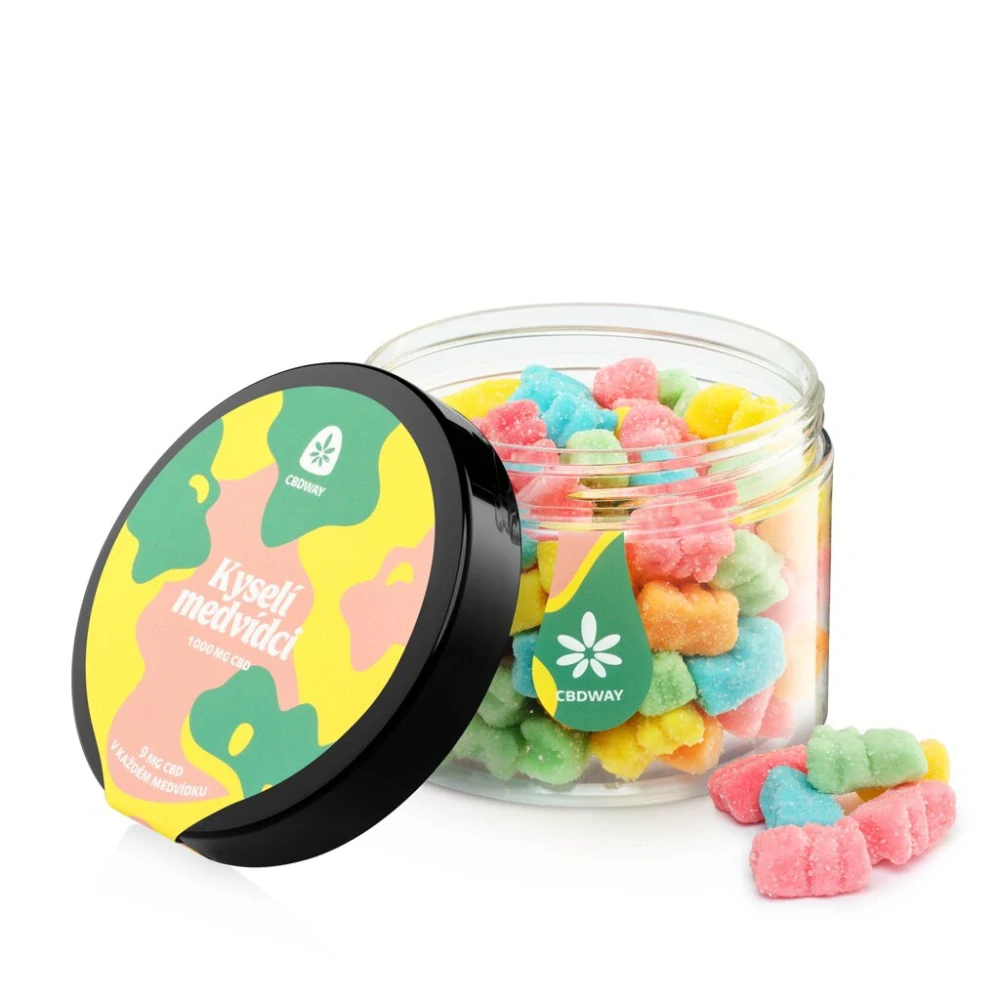 CBDWAY CBD Kyselí medvídci 1000 mg