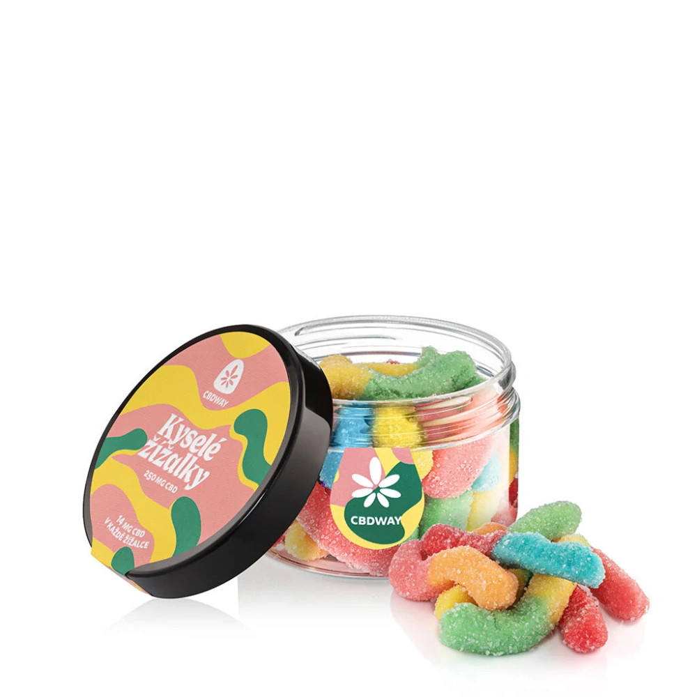 CBDWAY CBD Kyselé žížalky 250 mg