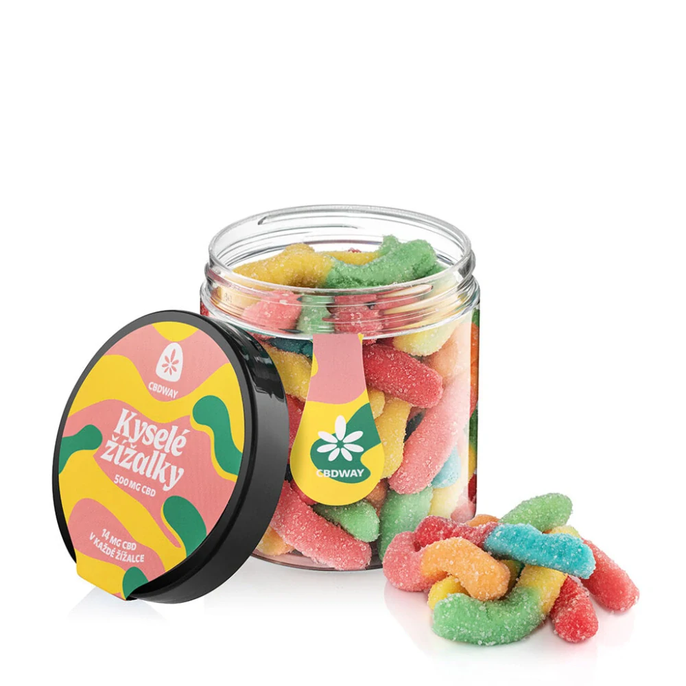 CBDWAY CBD Kyselé žížalky 500 mg