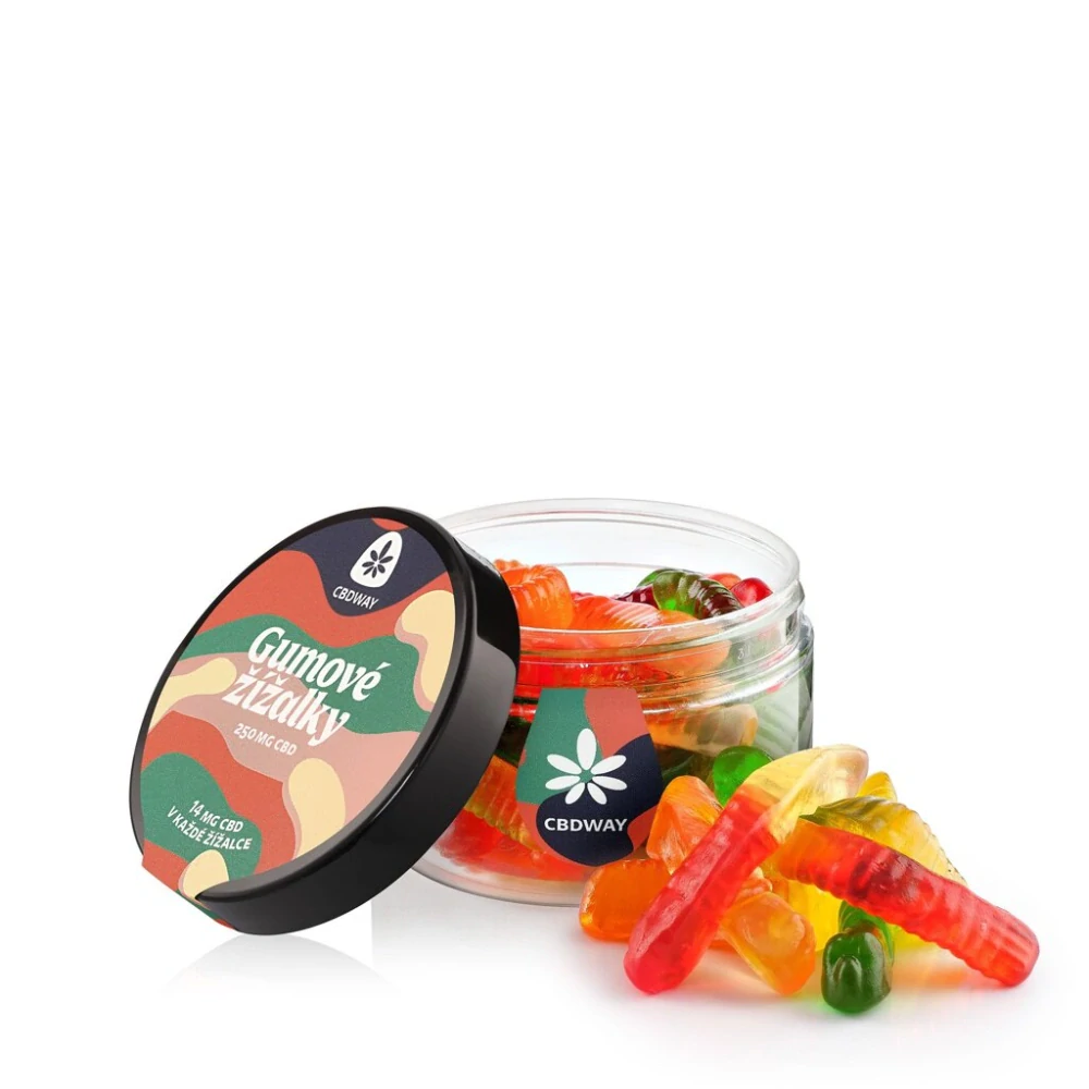 CBDWAY CBD Sladké žížalky 250 mg
