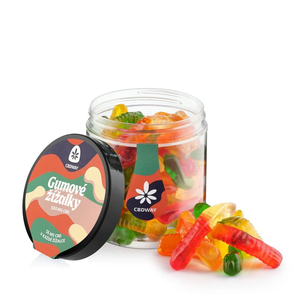 CBDWAY CBD Sladké žížalky 500 mg