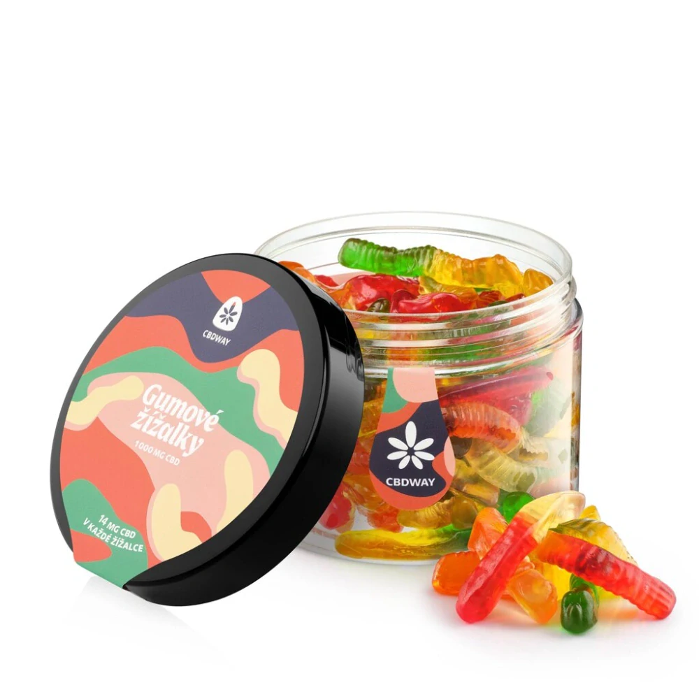 CBDWAY CBD Sladké žížalky 1000 mg