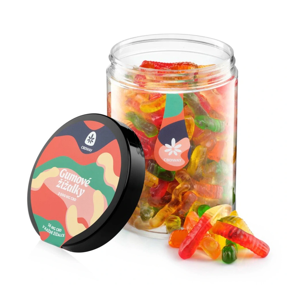 CBDWAY CBD Sladké žížalky 2000 mg
