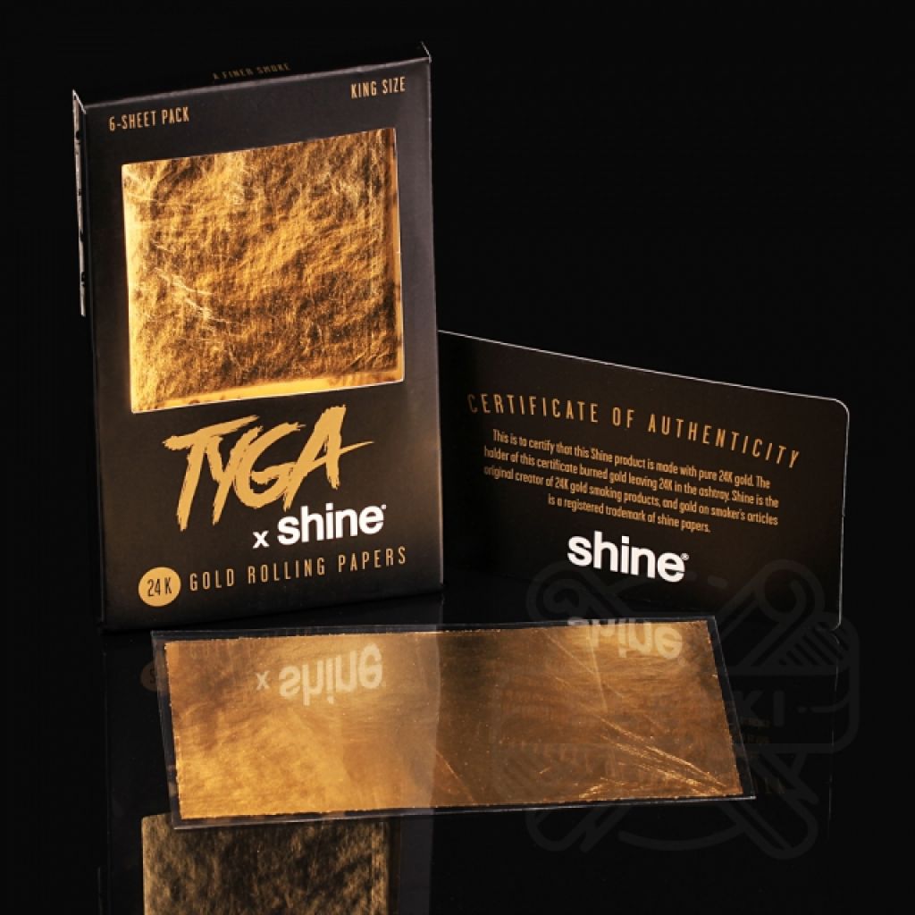 Shine 24K 6-Sheet TYGA Pack 6ks zlatých papírků