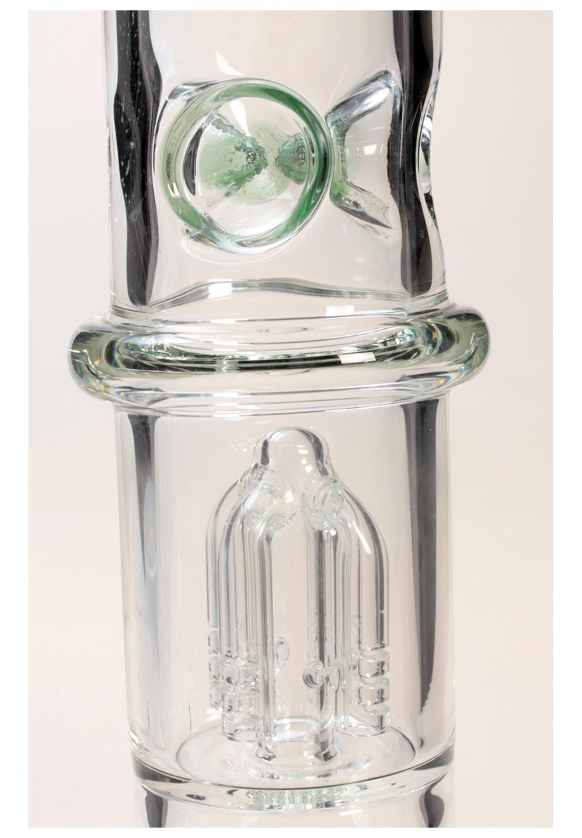 Black Leaf Bong Ice 4-Arm Percolator zelený