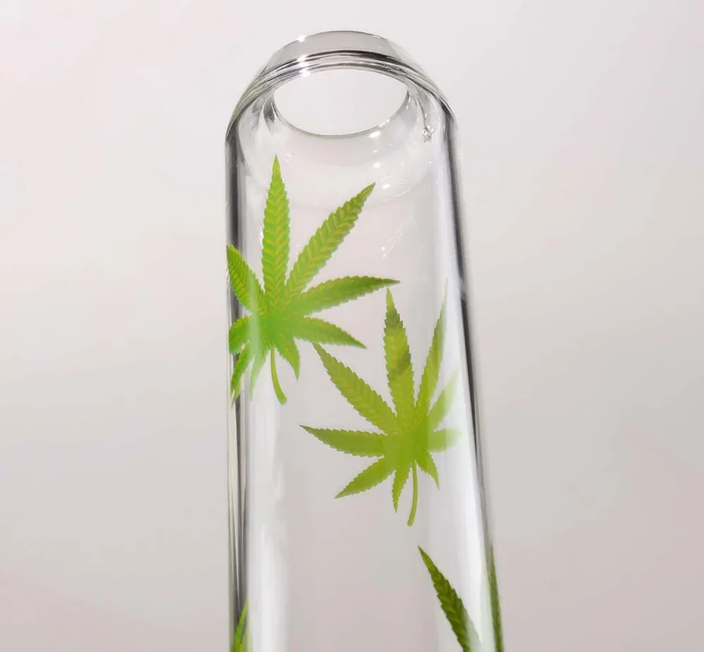 Black Leaf Old School Ice Bong zelený