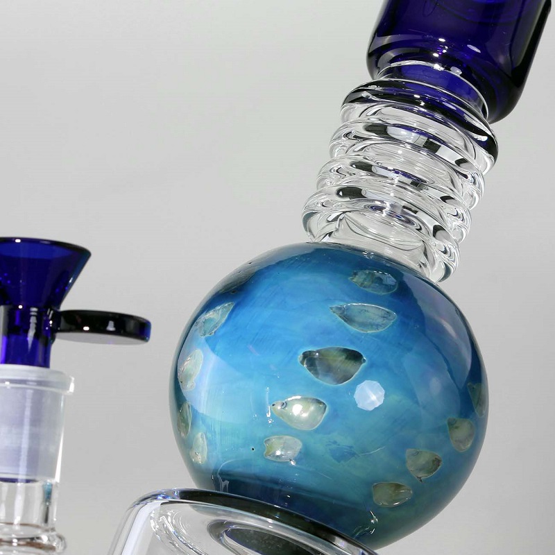 Black Leaf Arty Art Glass Bong