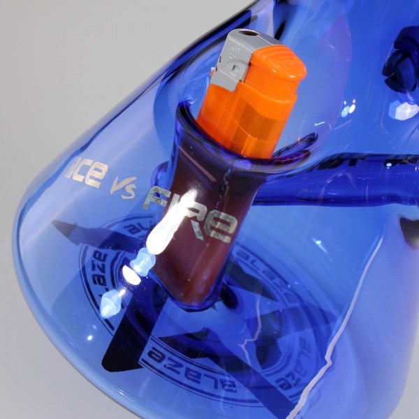 BLAZE Ice Bong Ice vs. Fire blue