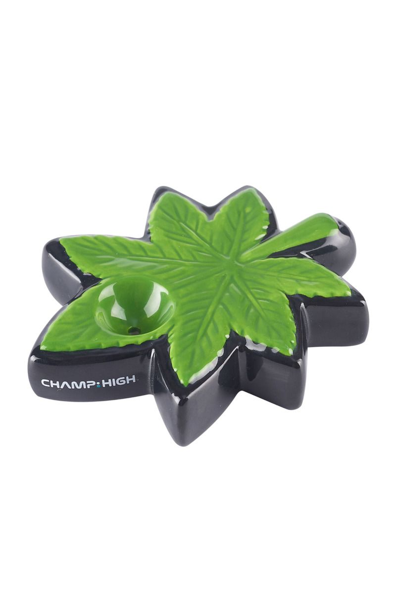 Champ High Leaf Pipe - keramická dýmka, list trávy 10,5 cm
