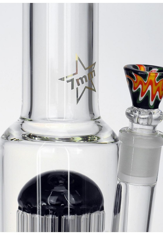 Black Leaf Glass 24-Arm Tree Perc