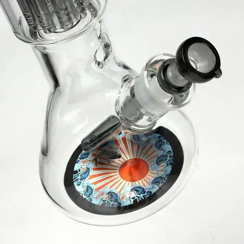 Black Leaf Beaker Bong Ronin/Geisha