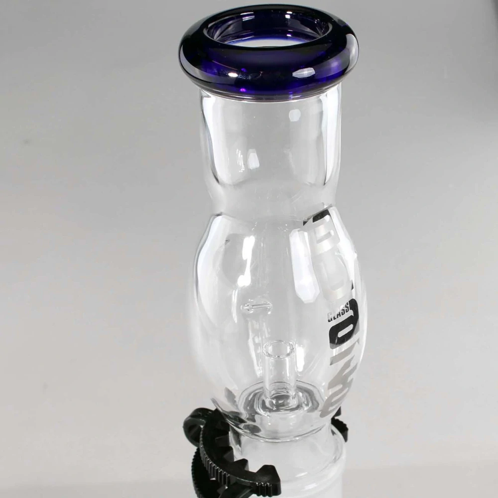M+M Blaze Bong with Drum Percolator blue