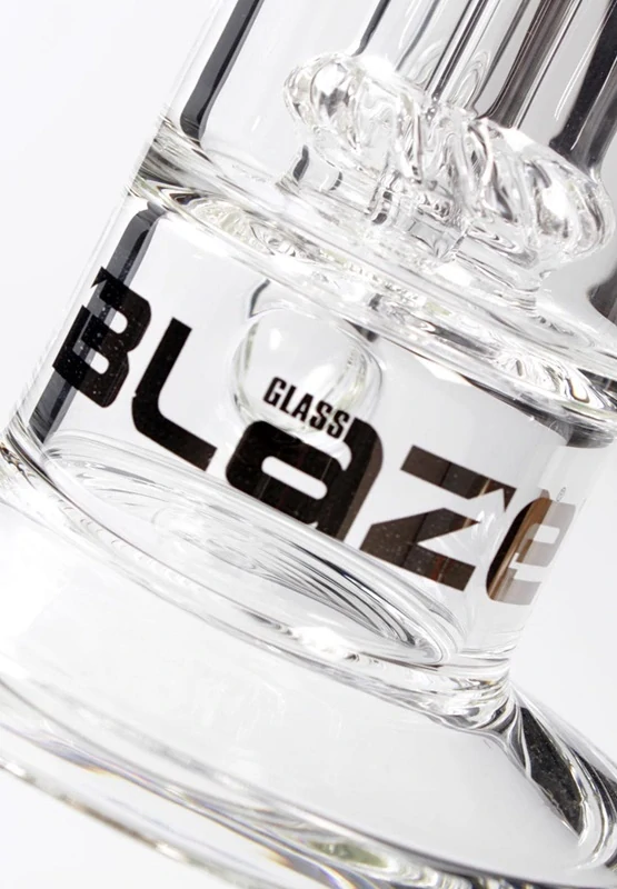 BLAZE Glass Bong with 2x Drum Percolator