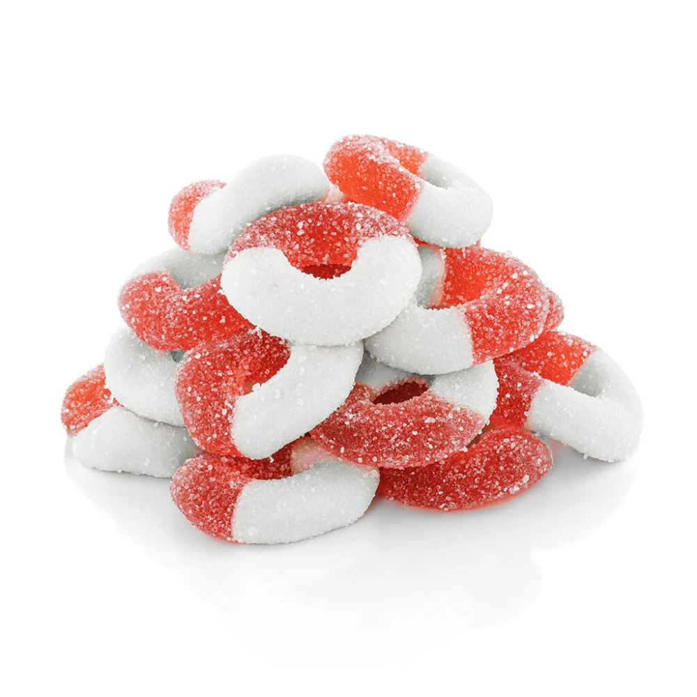 CBDWAY CBD Kyselé želé kroužky s příchutí melounu 500 mg