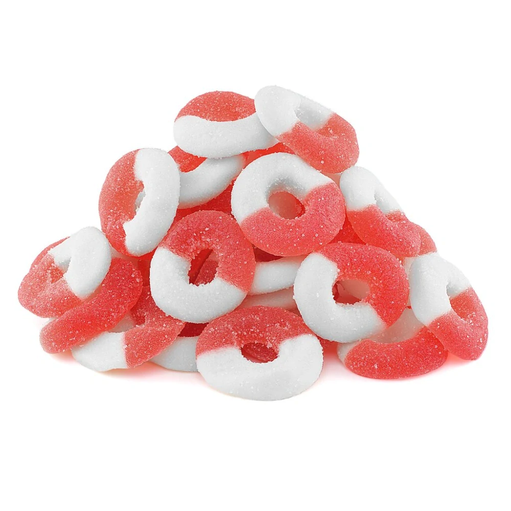 CBDWAY CBD Kyselé želé kroužky s příchutí melounu 2000 mg