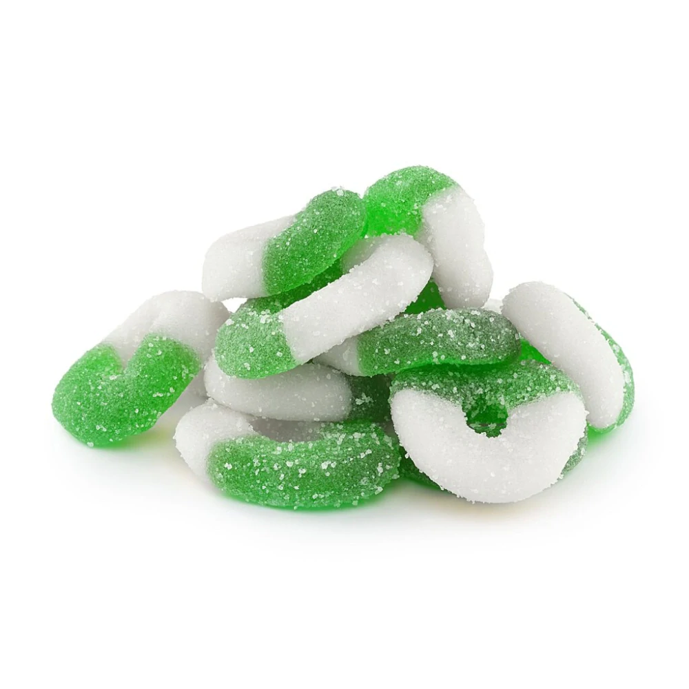 CBDWAY CBD Kyselé želé kroužky s příchutí jablka 250 mg