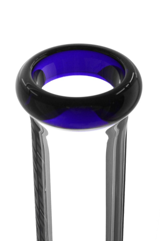 Beaker 6-Arm Double Perc Blue