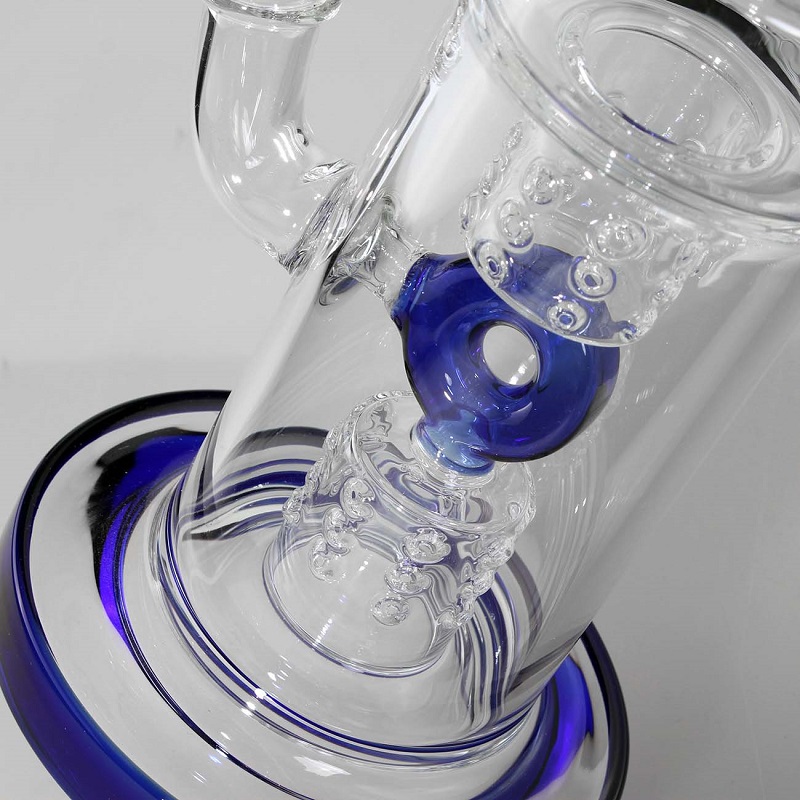 Black Leaf Arty Art Glass Bong