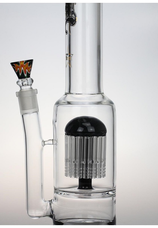 Black Leaf Glass 24-Arm Tree Perc