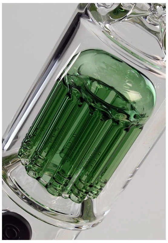 Black Leaf Leaves Ice Bong 10-Arm Tree Percolator