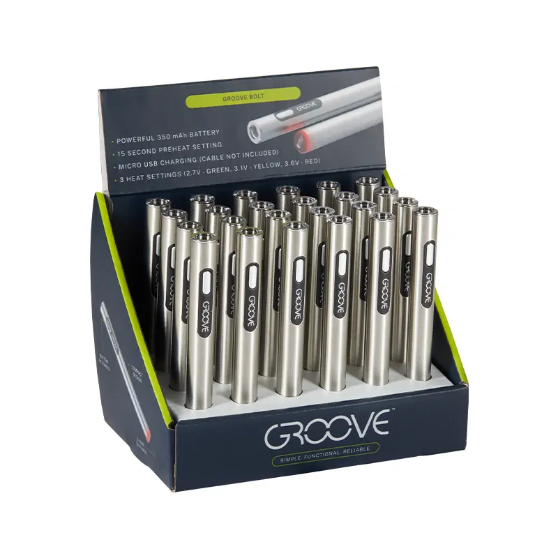 Groove BOLT 510 vaporizační baterie, černá, 1 ks