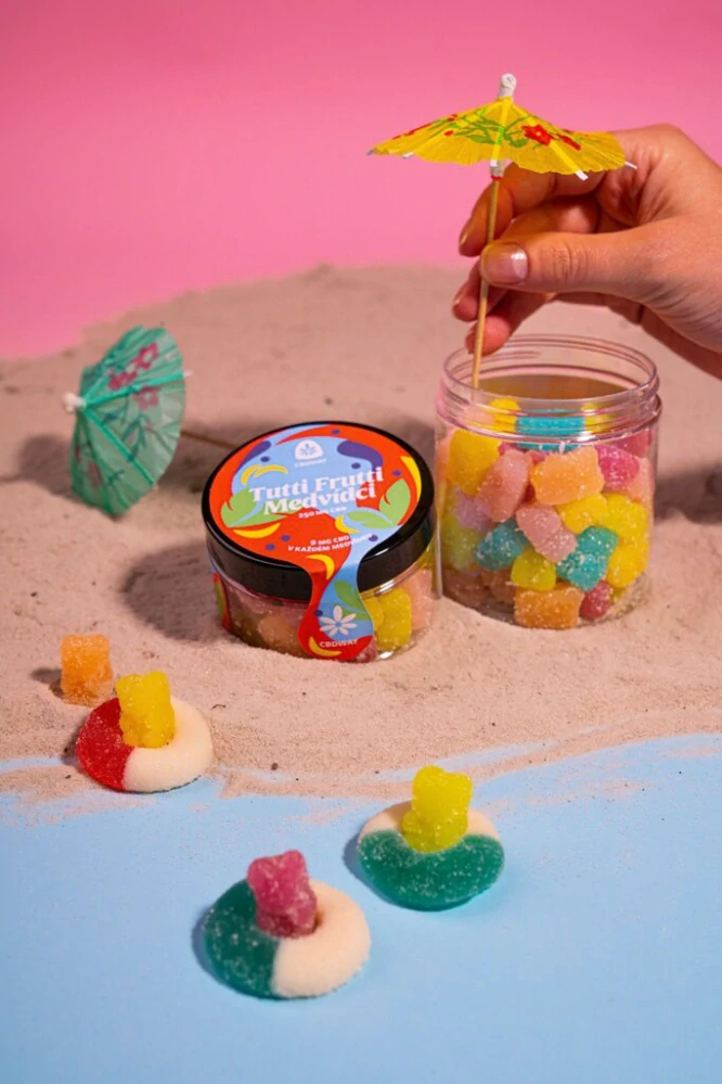 CBDWAY CBD Medvídci Tutti Frutti 2000 mg