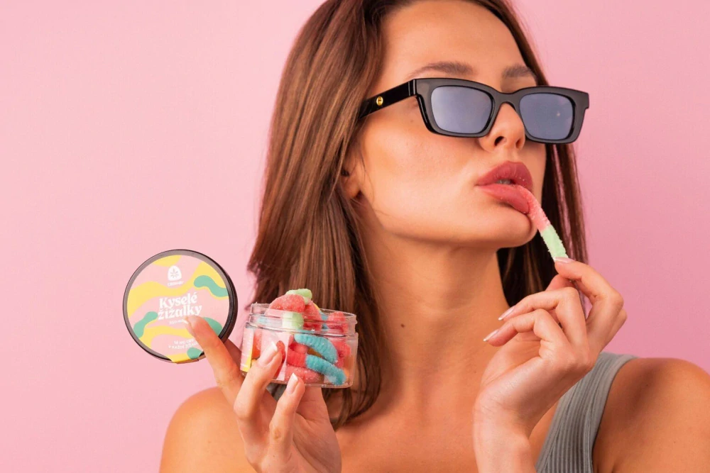 CBDWAY CBD Kyselé žížalky 500 mg