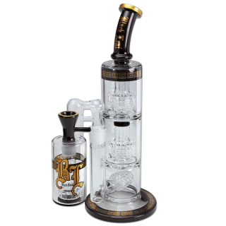 Black Leaf Bong set 3x Drum Percolator