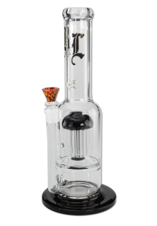 Black Leaf Glass 24-Arm Tree Perc
