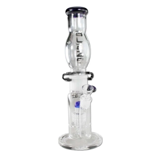 M+M Blaze Bong with Drum Percolator blue