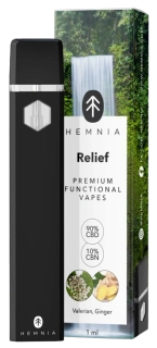 Hemnia vaporizační pero Relief – 90 % CBD,10 % CBN, 1 ml