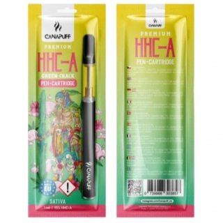 CanaPuff Green Crack 95% HHC-A - Pen+Cartridge, 1 ml