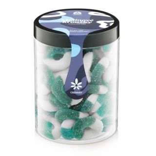 CBDWAY CBD Kyselé želé kroužky s příchutí modrá malina 2000 mg