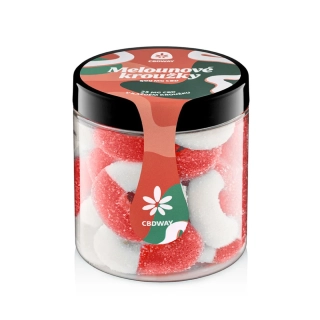 CBDWAY CBD Kyselé želé kroužky s příchutí melounu 500 mg