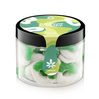 CBDWAY CBD Kyselé želé kroužky s příchutí jablka 1000 mg