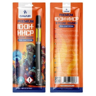 CanaPuff 9 Pound Hammer 95% 10-OH-HHCP - Pen+Cartridge, 1 ml