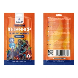 CanaPuff 9 Pound Hammer 95% 10-OH-HHCP - Cartridge, 1 ml
