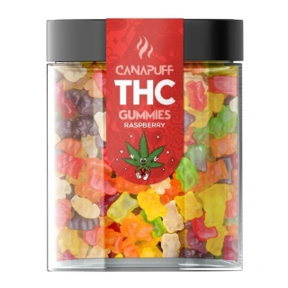 CanaPuff THC Gummies - Raspberry